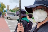 아침 정문 선전전 11월09